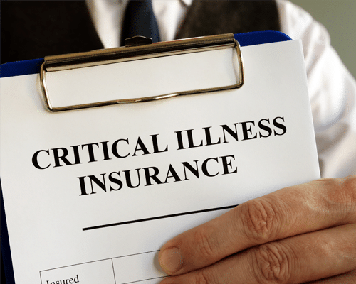 Critical illness insurance coverage illustration